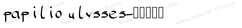 papilio ulysses字体转换